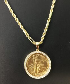 22 KARAT FINE GOLD  1/4 OZ. LADY LIBERTY COIN