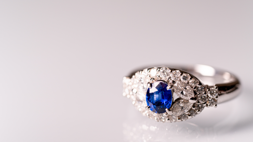 art deco sapphire ring