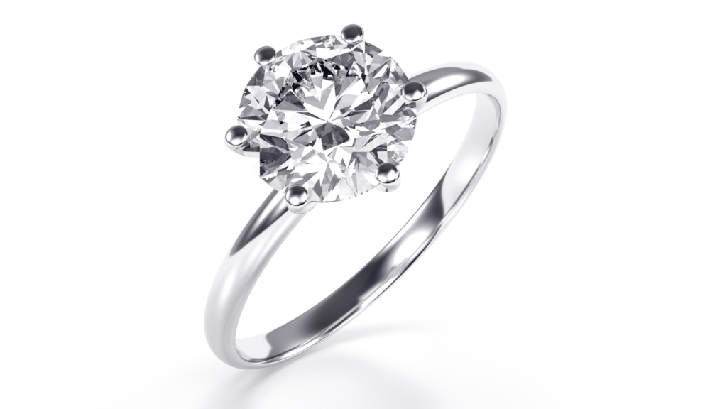 classic solitaire diamond ring