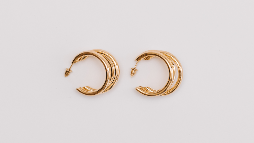 gold anniversary earrings